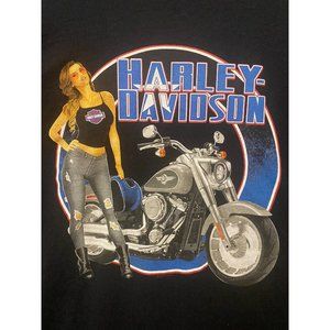 Harley-Davidson H-D T-Shirt Lincoln Nebraska 5XL 100% Cotton Biker Chick Babe #1